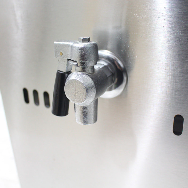 Stainless Steel Natural Gas/LPG Commercial Countertop Deep Fryer with Valve