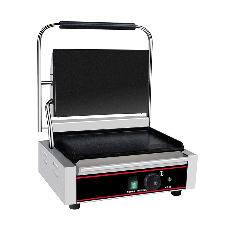 Stainless Steel Commercial Electric Panini Grill Kitchen Machine