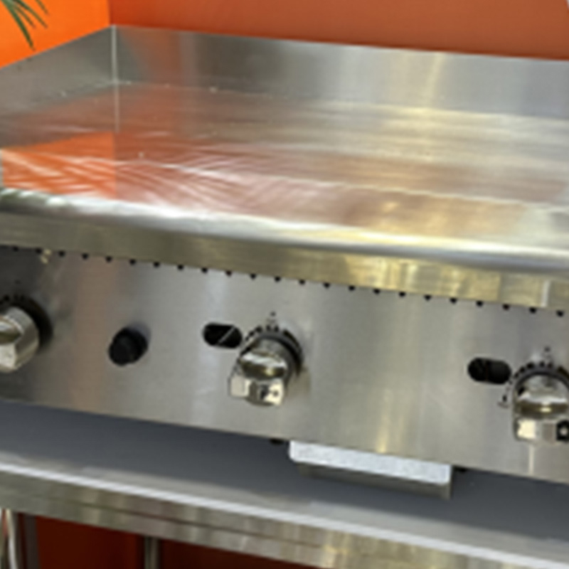 Stainless Steel Natural Gas/LPG Commercial Griddle with Flame Out Protector