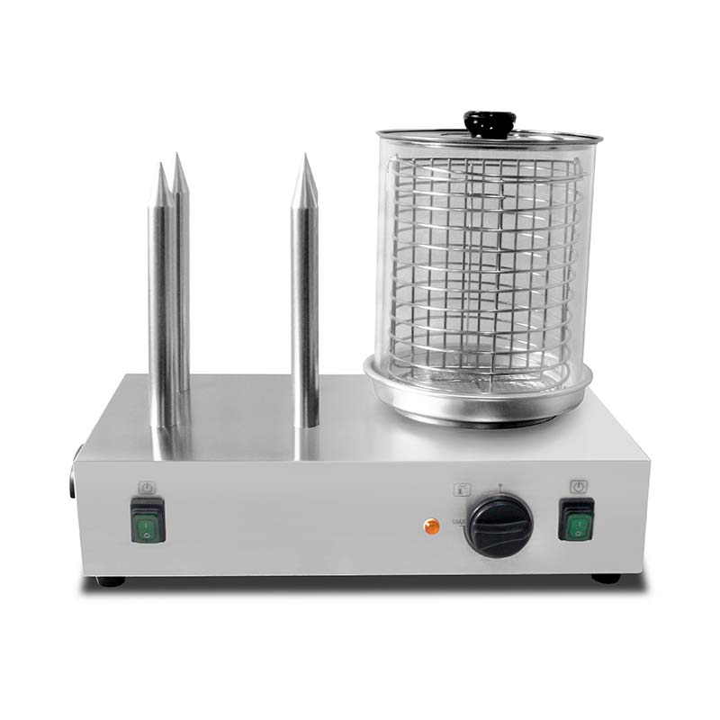 Stainless Steel Hot Dog and Bun Warmer Machine With Sticks