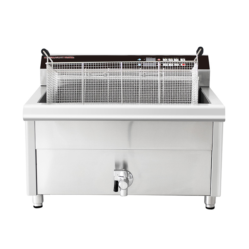 Computer Control Panel Stainless Steel Electric Commercial Countertop Deep Fryer