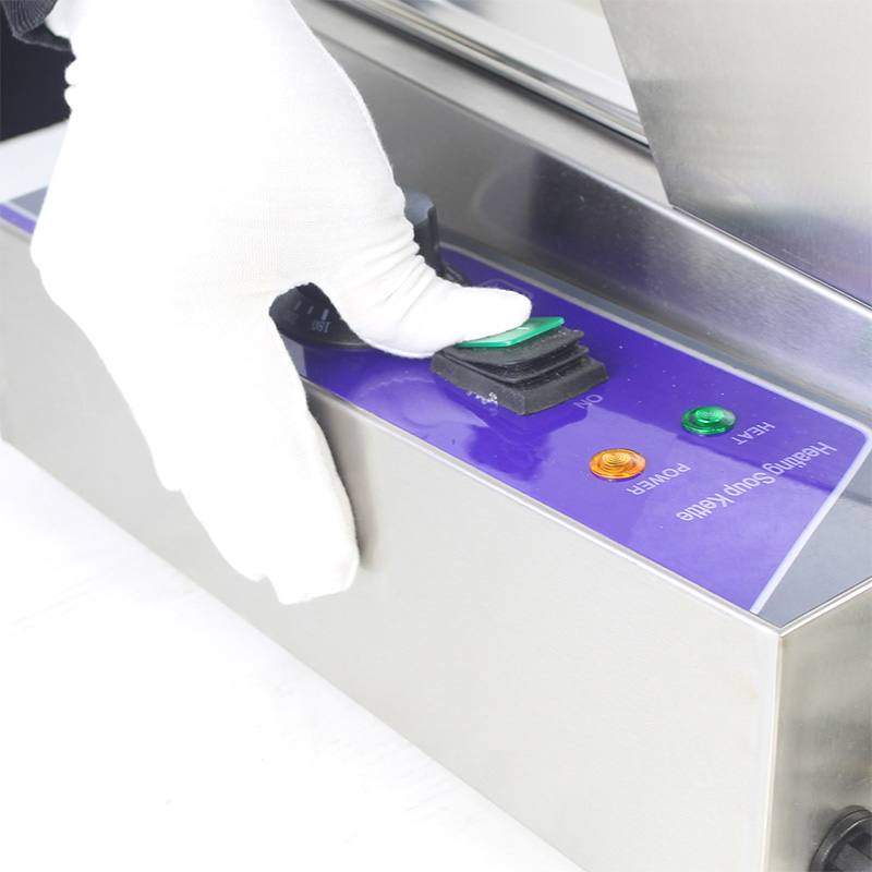 Stainless Steel Commercial Electric Bain Marie Machine With Tempered Glass Sneeze Guard