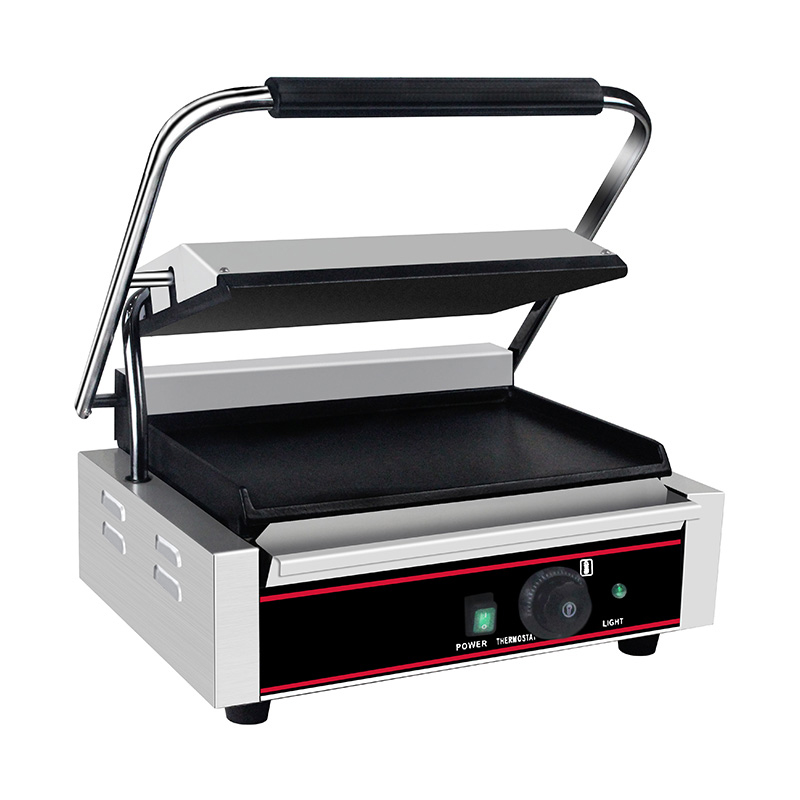 Stainless Steel Commercial Electric Panini Grill Kitchen Machine
