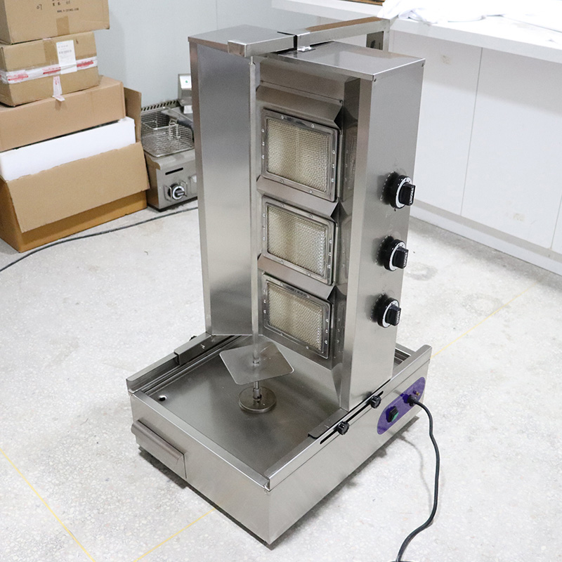 Stainless Steel Commercial Natural Gas/LPG Shawarma Grill Kitchen Machine
