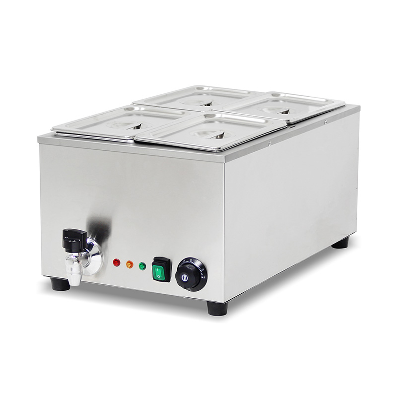 Stainless Steel Commercial Electric Bain Marie Kitchen Machine With Anti-Dry Protective Heater