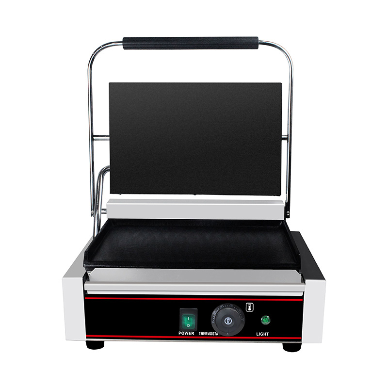 Stainless Steel Commercial Electric Panini Grill Kitchen Machine