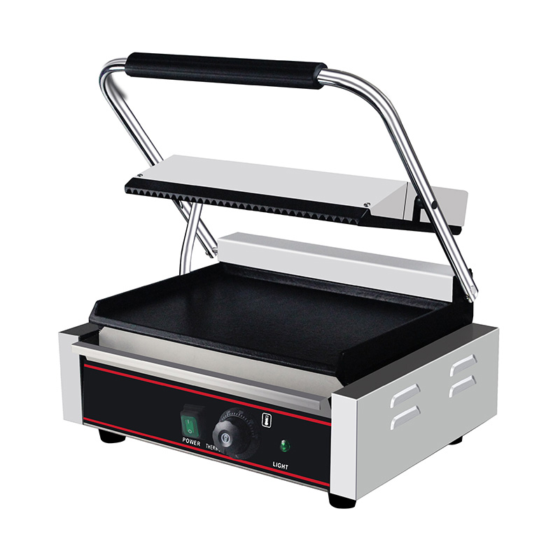 Stainless Steel Commercial Electric Panini Grill Kitchen Machine