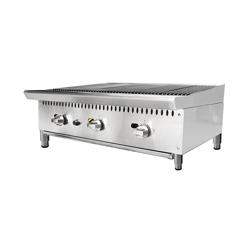 Natural Gas/LPG Lava Rock Grill With Burners Outdoor Indoor Kitchen Machine