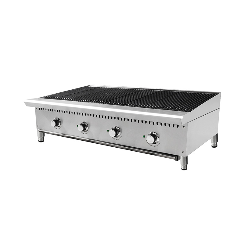 Natural Gas/LPG Lava Rock Grill With Burners Outdoor Indoor Kitchen Machine