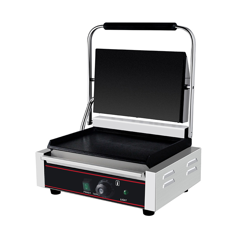 Stainless Steel Commercial Electric Panini Grill Kitchen Machine