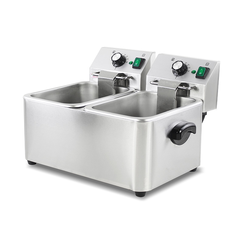 Stainless Steel Electric Commercial Countertop Deep Fryer