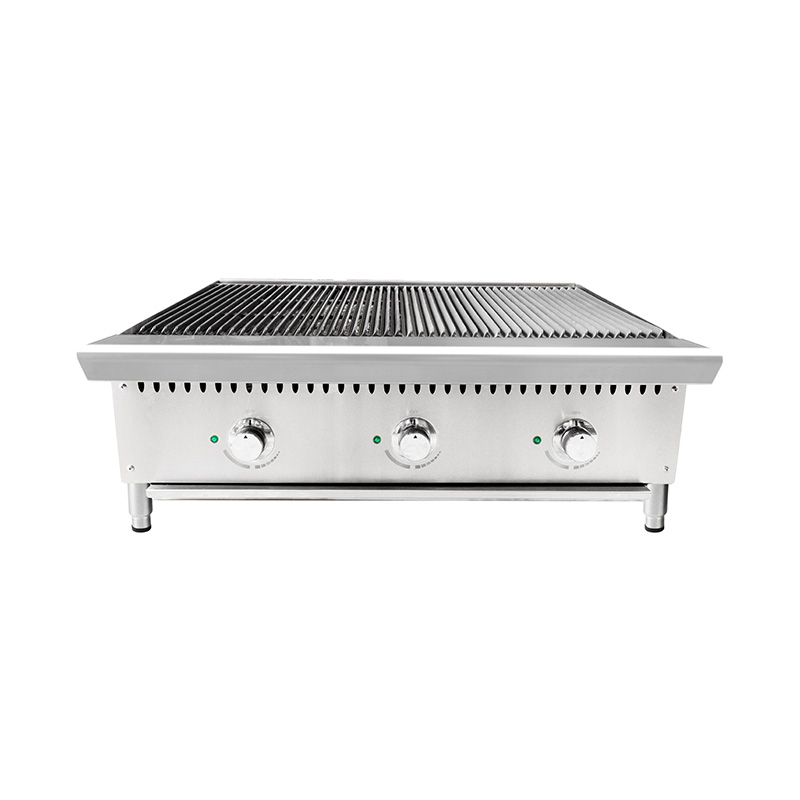 Natural Gas/LPG Lava Rock Grill With Burners Outdoor Indoor Kitchen Machine