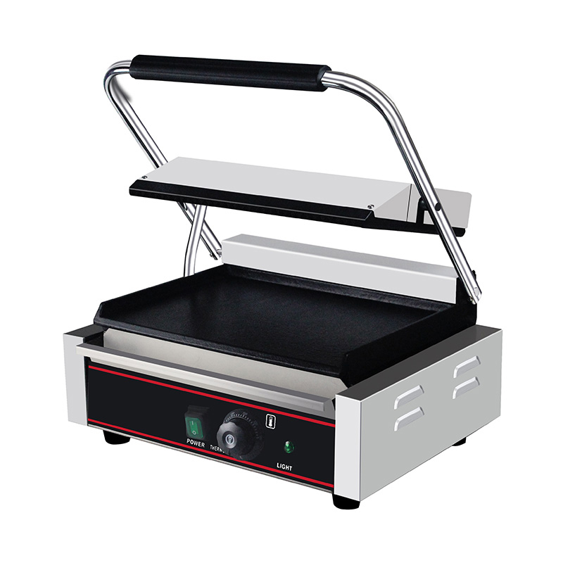 Stainless Steel Commercial Electric Panini Grill Kitchen Machine