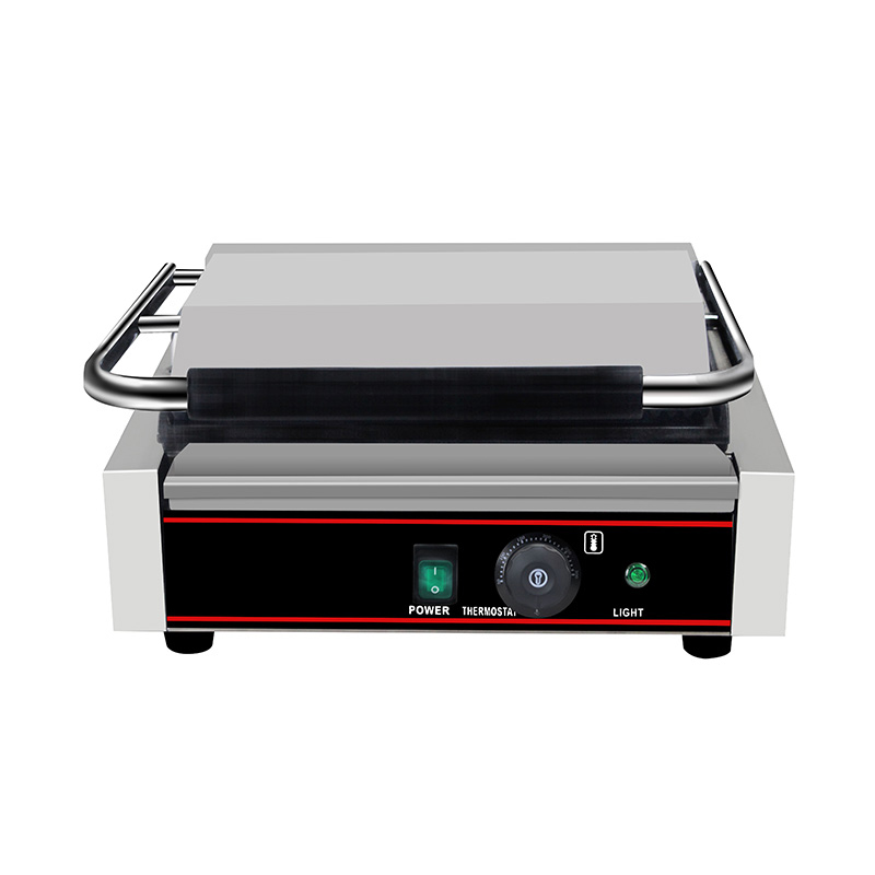 Stainless Steel Commercial Electric Panini Grill Kitchen Machine