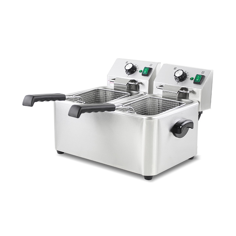 Stainless Steel Electric Commercial Countertop Deep Fryer