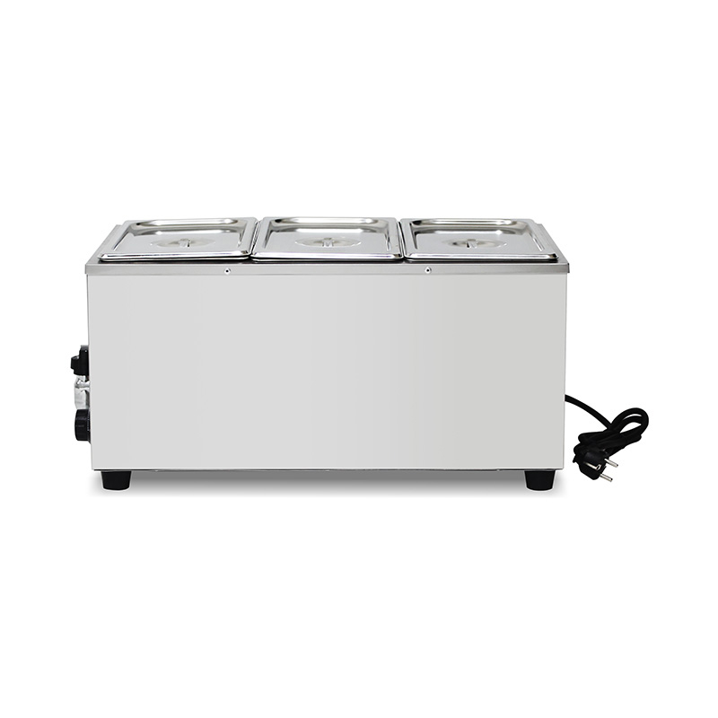 Stainless Steel Commercial Electric Bain Marie Kitchen Machine With Anti-Dry Protective Heater