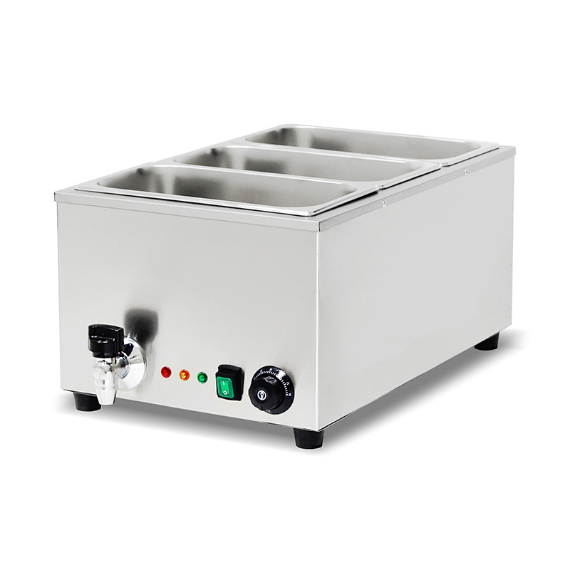 Stainless Steel Commercial Electric Bain Marie Kitchen Machine With Anti-Dry Protective Heater