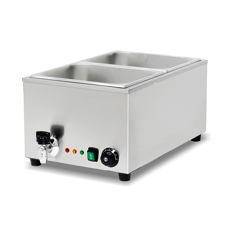 Stainless Steel Commercial Electric Bain Marie Kitchen Machine With Anti-Dry Protective Heater