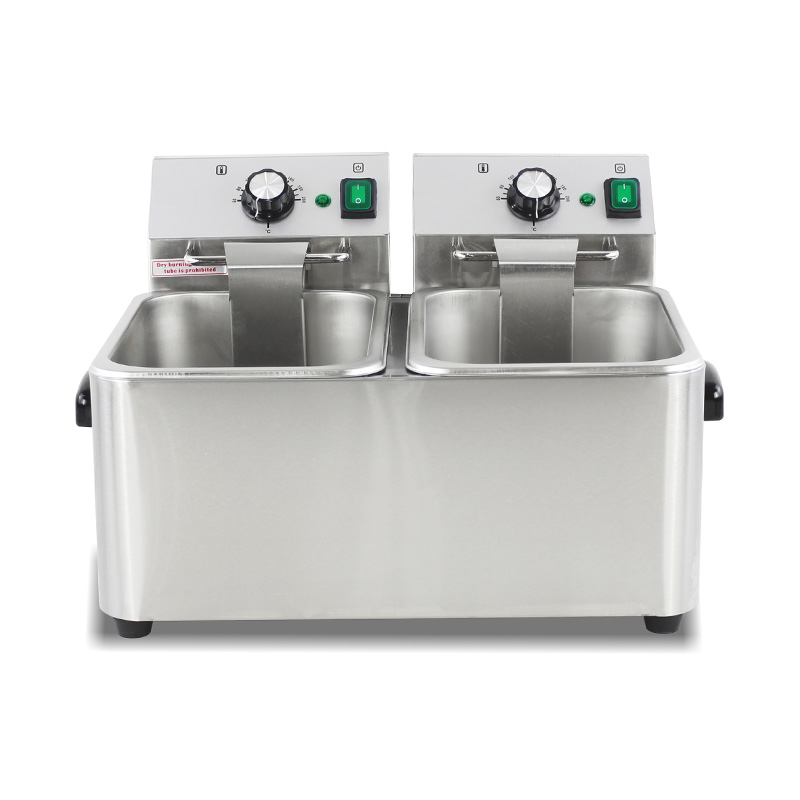 Stainless Steel Electric Commercial Countertop Deep Fryer