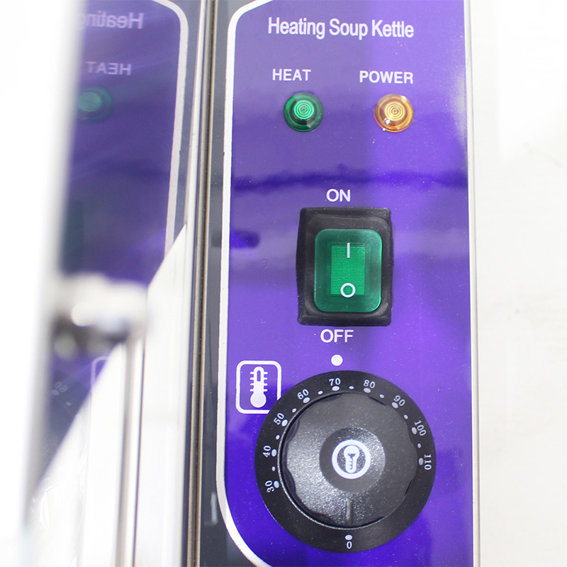 Stainless Steel Commercial Electric Bain Marie Machine With Tempered Glass Sneeze Guard