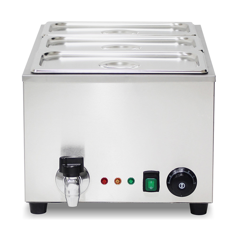Stainless Steel Commercial Electric Bain Marie Kitchen Machine With Anti-Dry Protective Heater