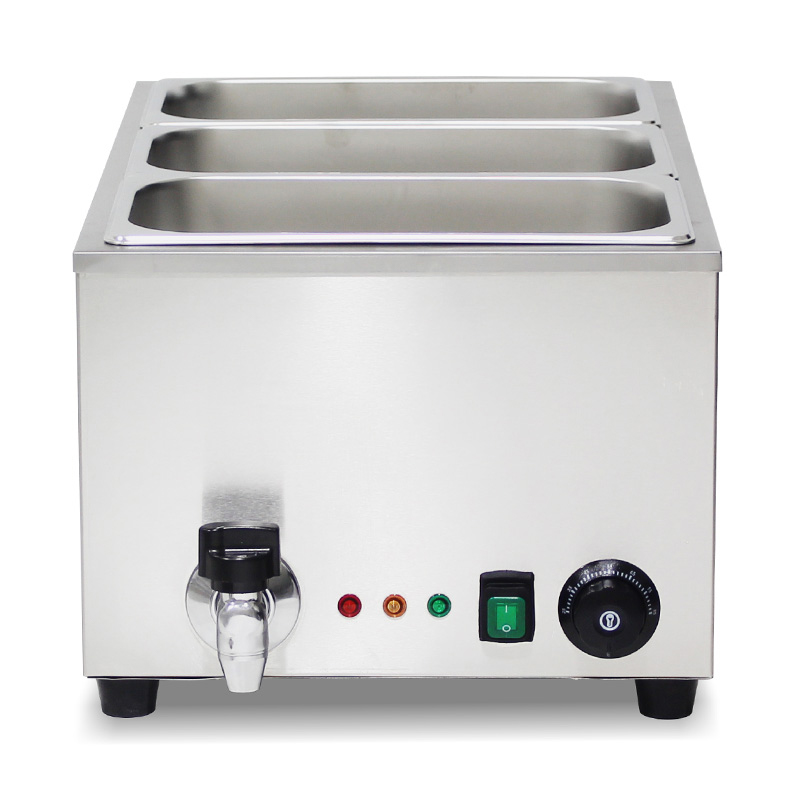 Stainless Steel Commercial Electric Bain Marie Kitchen Machine With Anti-Dry Protective Heater
