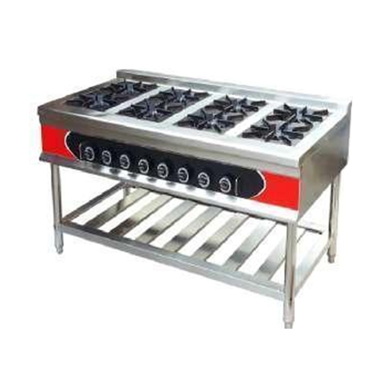 Stainless Steel Commercial Kitchen Natural Gas/LPG Stove Machine