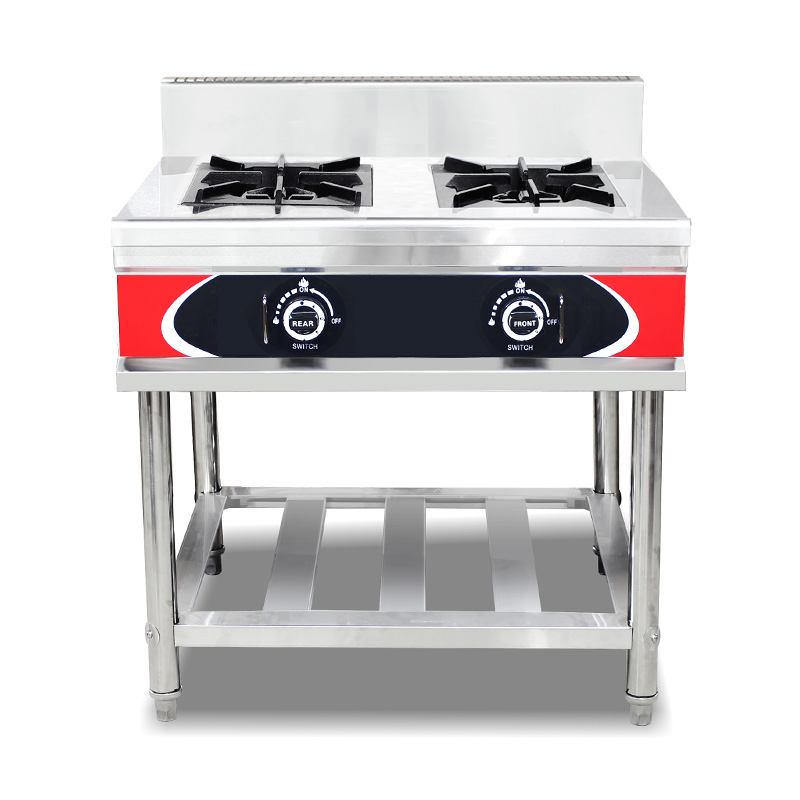 Stainless Steel Commercial Kitchen Natural Gas/LPG Stove Machine