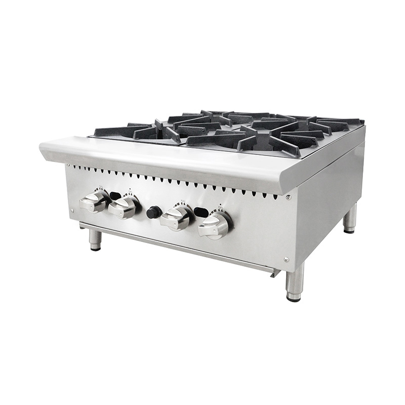 Stainless Steel Commercial Kitchen Natural Gas/LPG Desktop Stove Machine