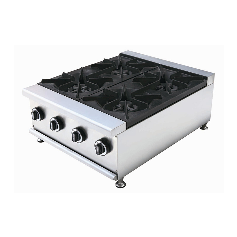 Stainless Steel Commercial Kitchen Natural Gas/LPG Desktop Stove Machine