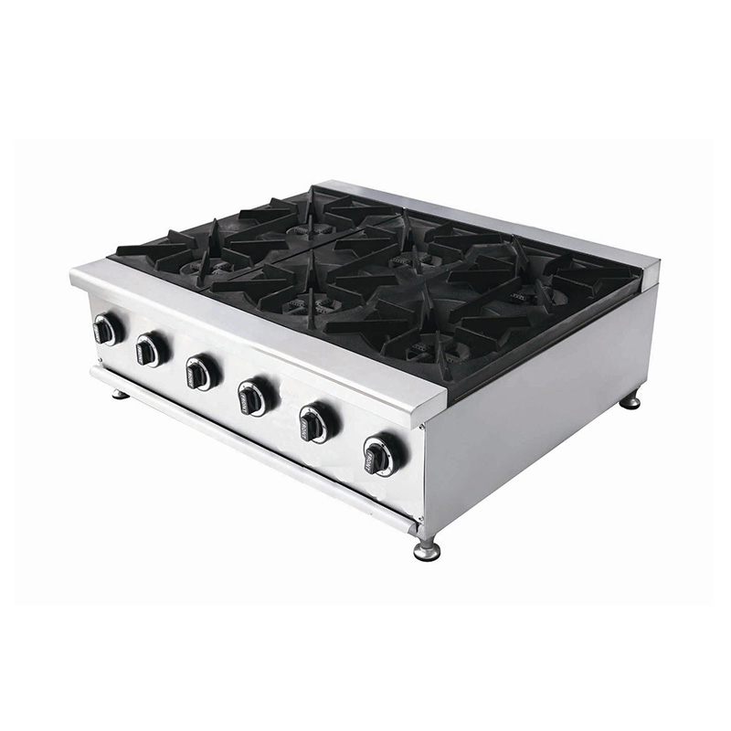 Stainless Steel Commercial Kitchen Natural Gas/LPG Desktop Stove Machine