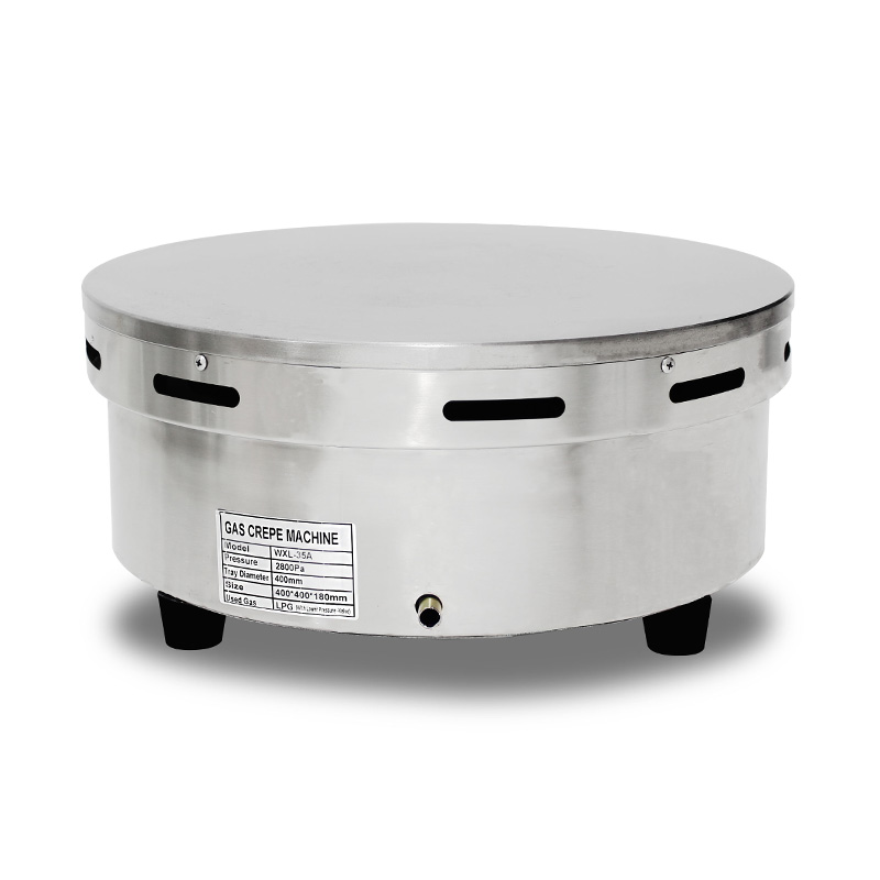 Stainless Steel Teflon Coated Natural Gas/LPG Crepe Maker Machine