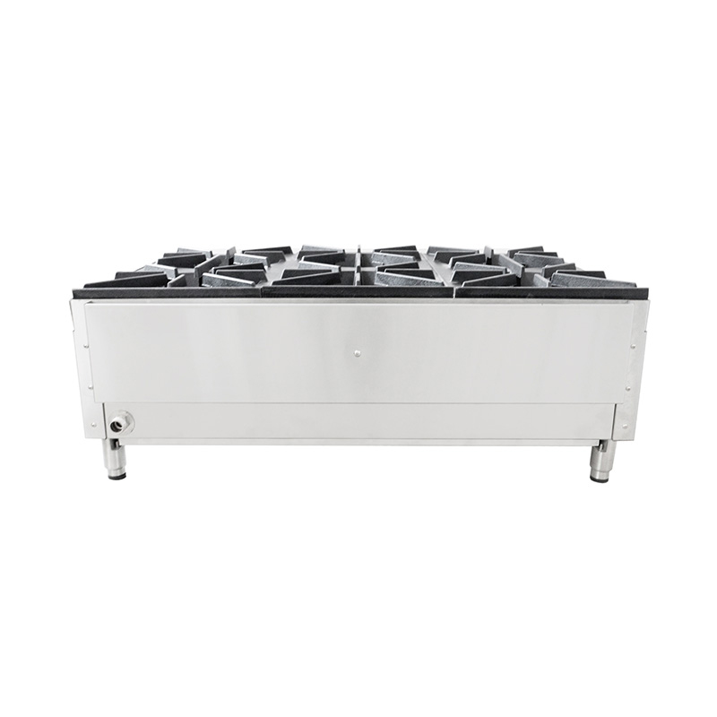 Stainless Steel Commercial Kitchen Natural Gas/LPG Desktop Stove Machine