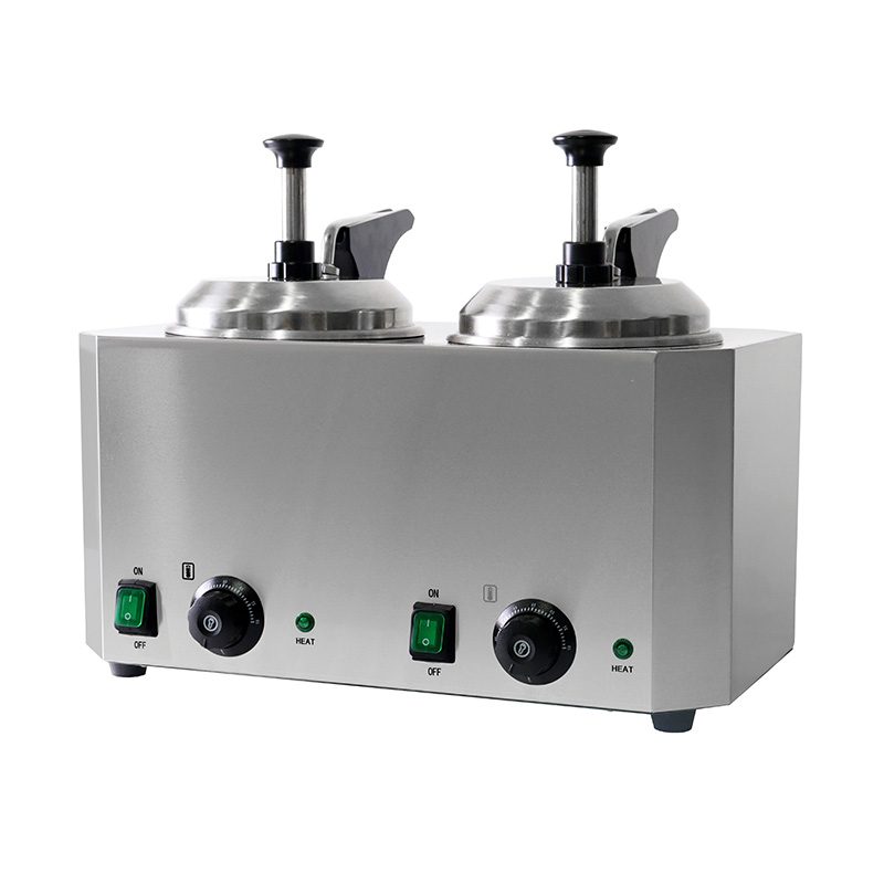 Stainless Steel Commercial Kitchen Electric Cheese Sauce Warmer With Pump