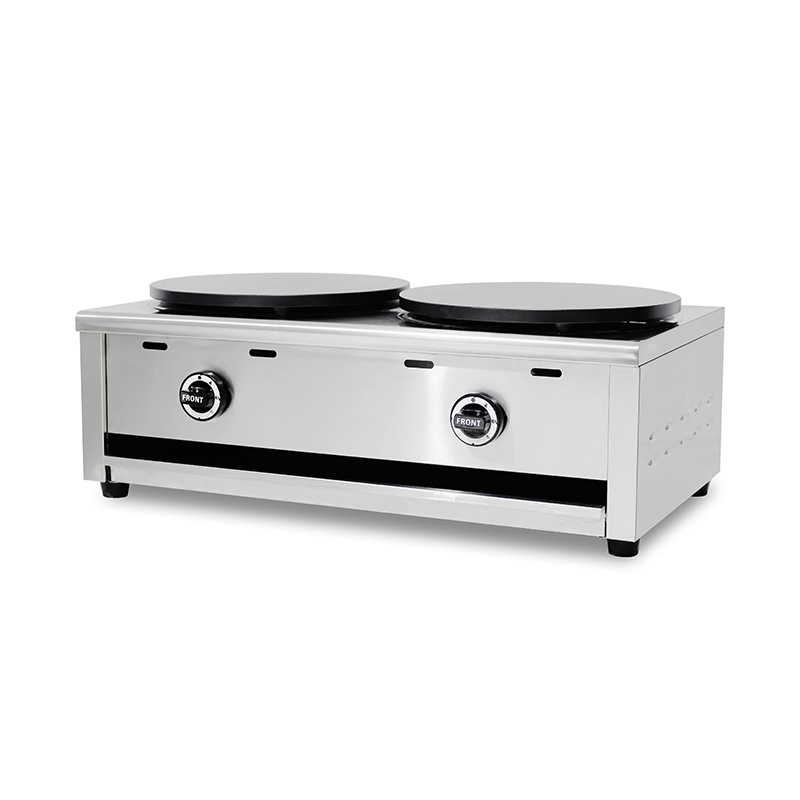 Stainless Steel Teflon Coated Natural Gas/LPG Crepe Maker Machine