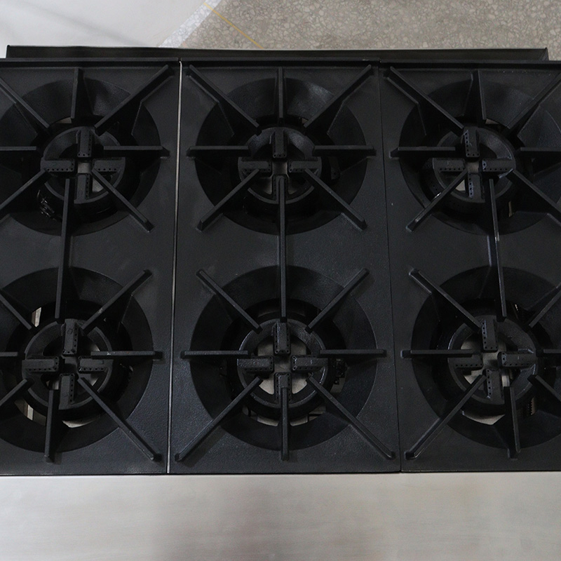 Stainless Steel Commercial Kitchen Natural Gas/LPG Desktop Stove Machine