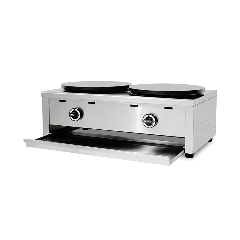 Stainless Steel Teflon Coated Natural Gas/LPG Crepe Maker Machine