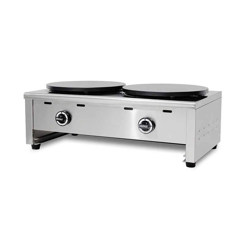 Stainless Steel Teflon Coated Natural Gas/LPG Crepe Maker Machine
