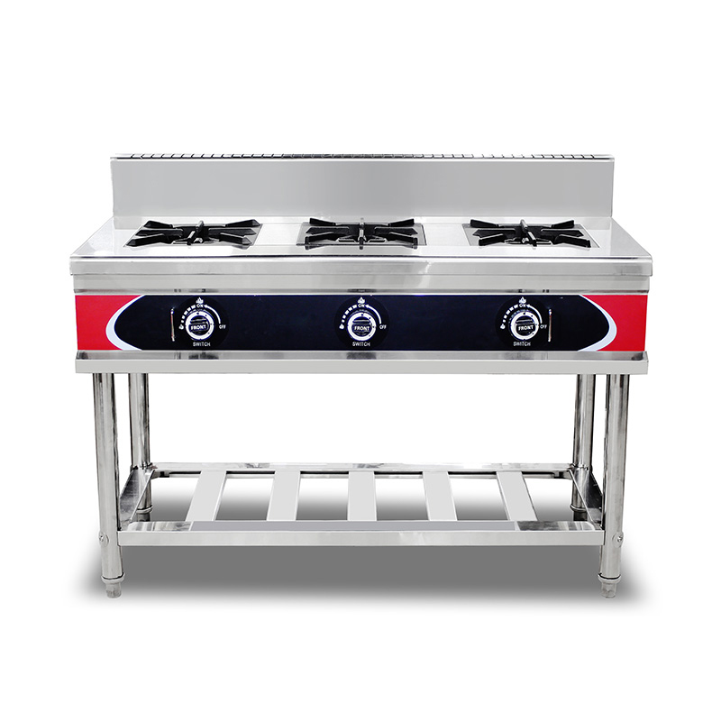 Stainless Steel Commercial Kitchen Natural Gas/LPG Stove Machine