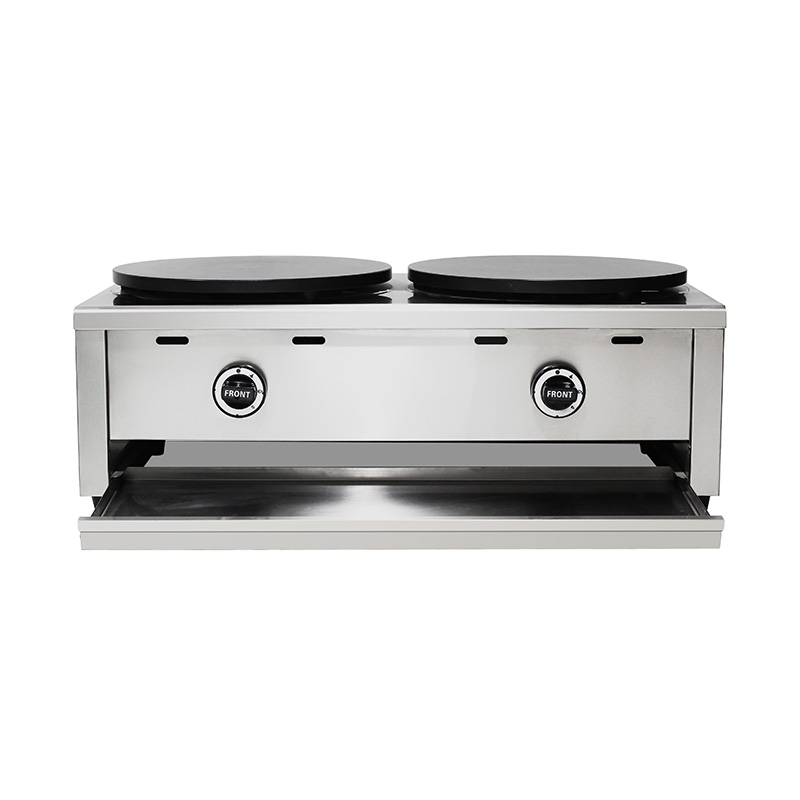 Stainless Steel Teflon Coated Natural Gas/LPG Crepe Maker Machine