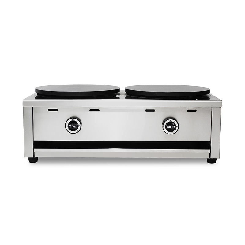 Stainless Steel Teflon Coated Natural Gas/LPG Crepe Maker Machine
