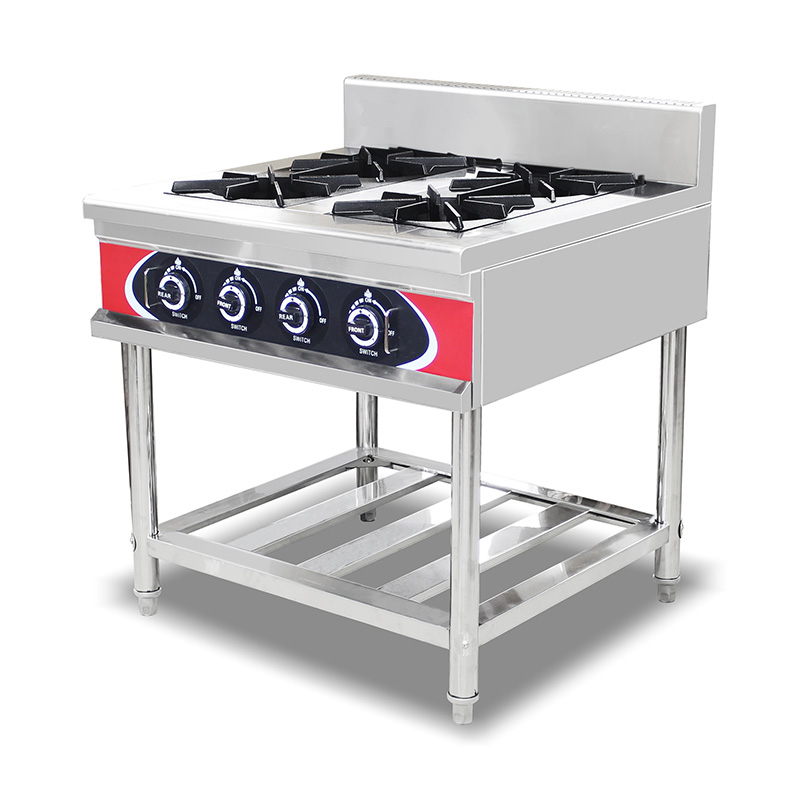 Stainless Steel Commercial Kitchen Natural Gas/LPG Stove Machine
