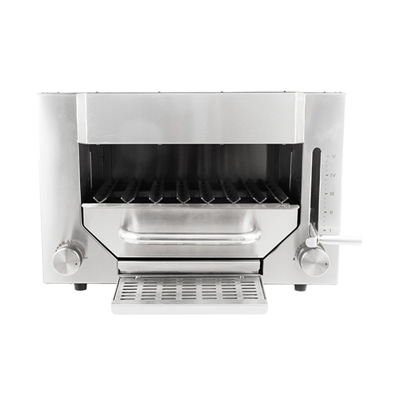 Stainless Steel Commercial Natural Gas/LPG Steak Contact Grill Kitchen Machine
