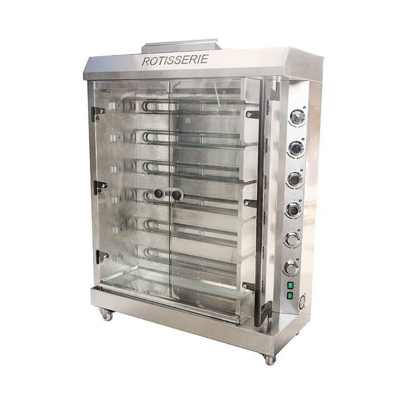 Stainless Steel Commercial Kitchen Natural Gas/LPG  Chicken Rotisserie Machine