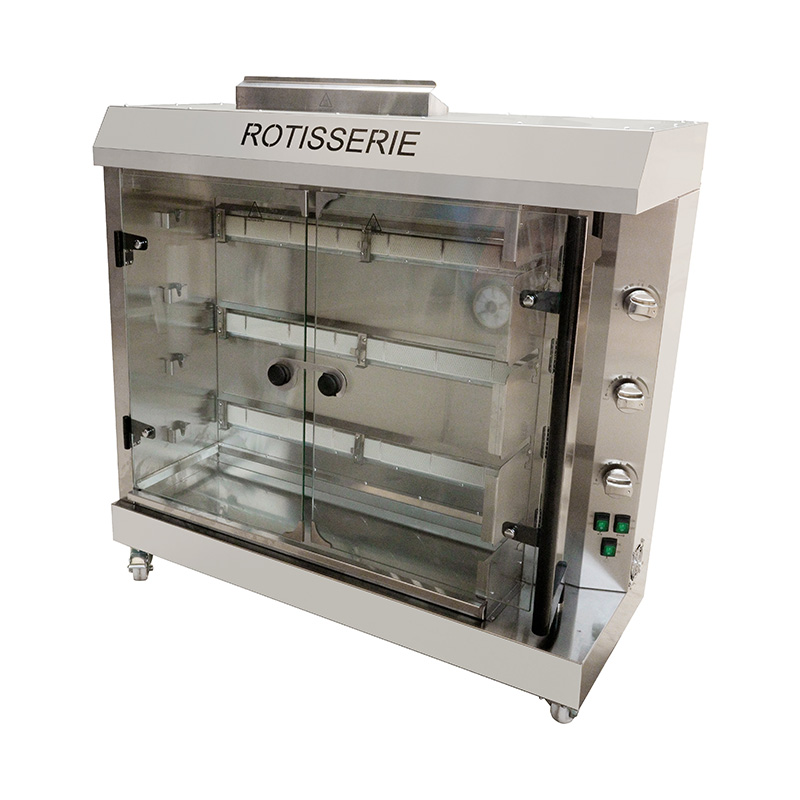 Stainless Steel Commercial Kitchen Natural Gas/LPG  Chicken Rotisserie Machine