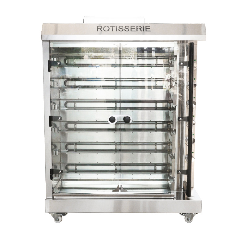 Stainless Steel Commercial Kitchen Natural Gas/LPG  Chicken Rotisserie Machine