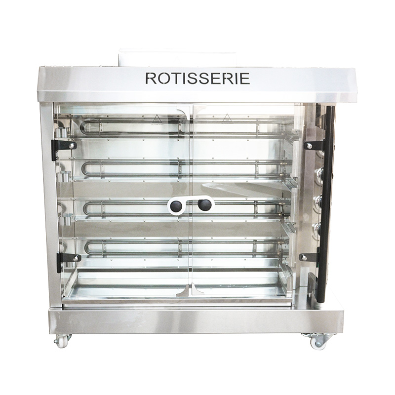 Stainless Steel Commercial Kitchen Natural Gas/LPG  Chicken Rotisserie Machine