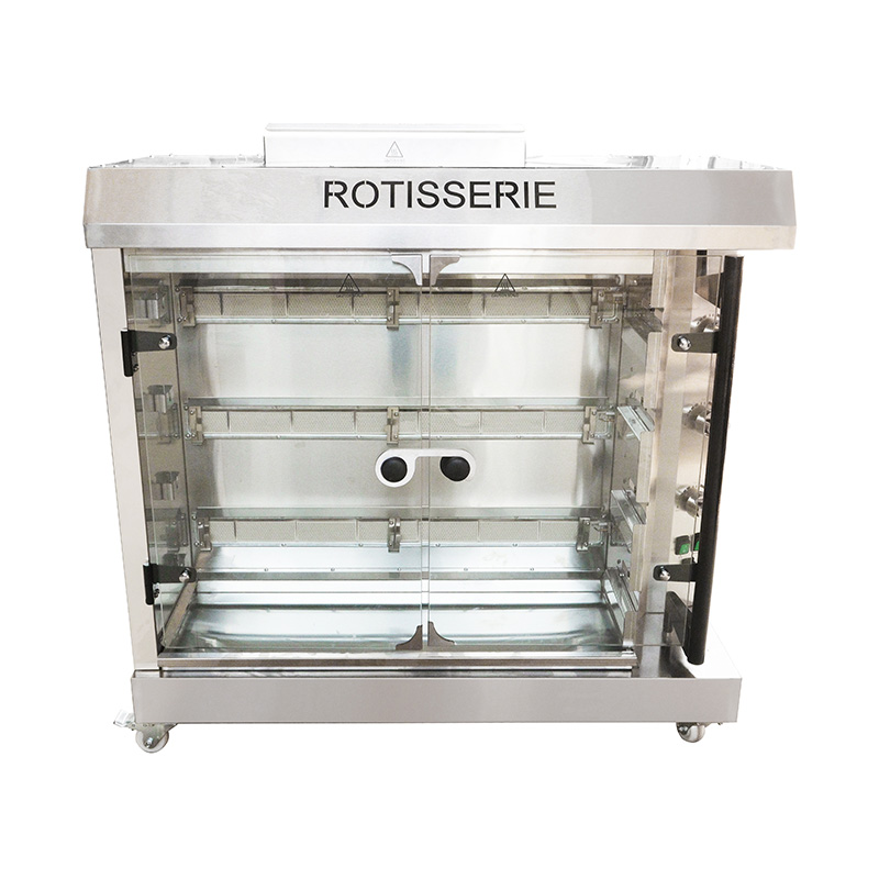 Stainless Steel Commercial Kitchen Natural Gas/LPG  Chicken Rotisserie Machine