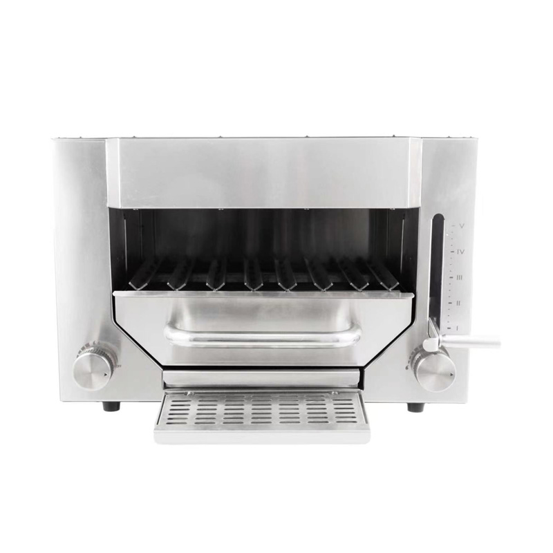 Stainless Steel Commercial Natural Gas/LPG Steak Contact Grill Kitchen Machine