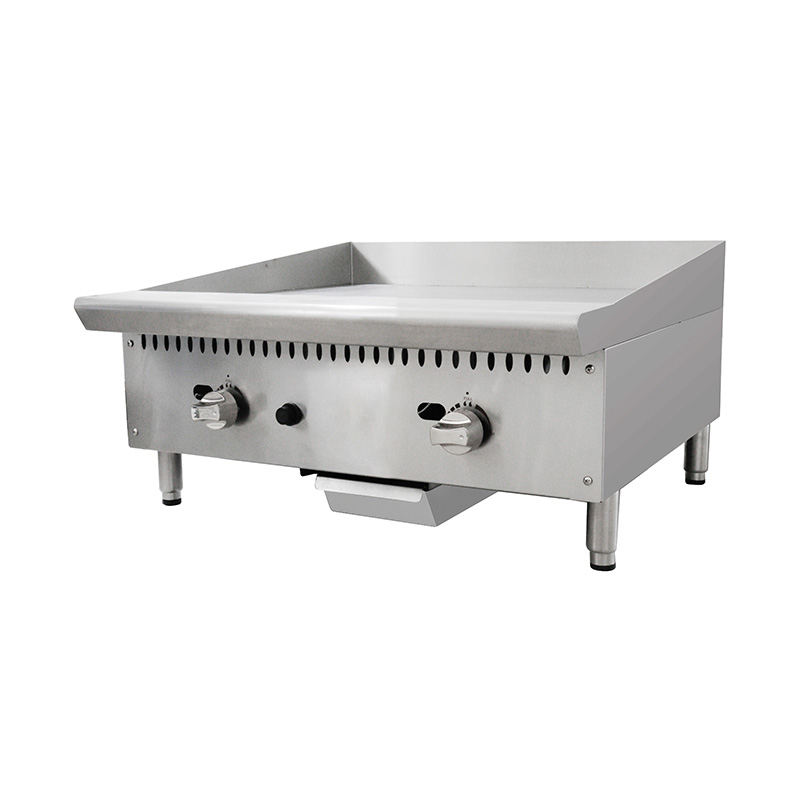 Stainless Steel Natural Gas/LPG Commercial Griddle with Flame Out Protector